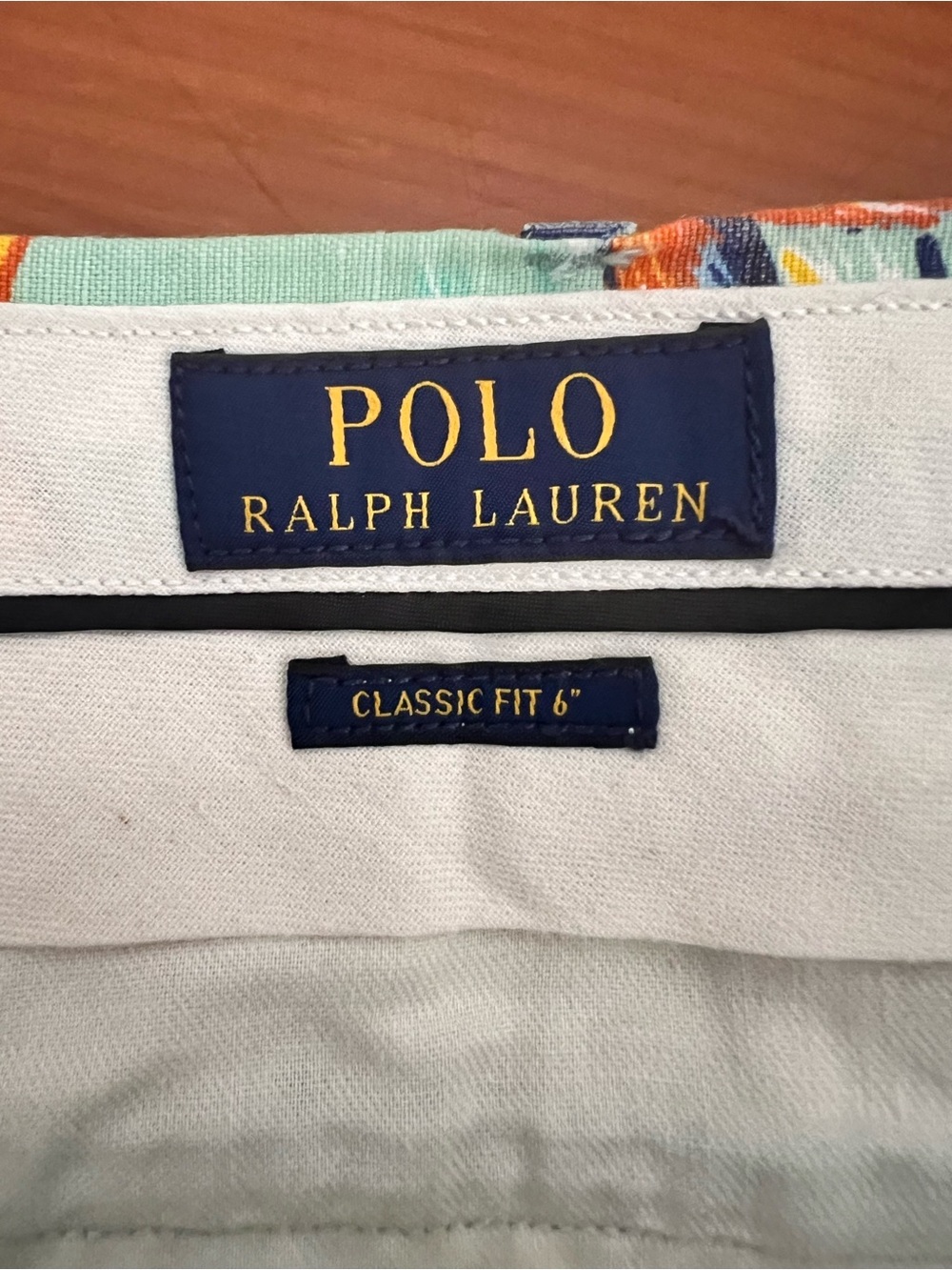 Polo Ralph Lauren Classic Fit Shorts Size 38 Marlin Fishing Linen Blend Chino. - Picture 5 of 6